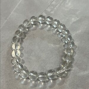 Crystal Clear Beaded Bracelet